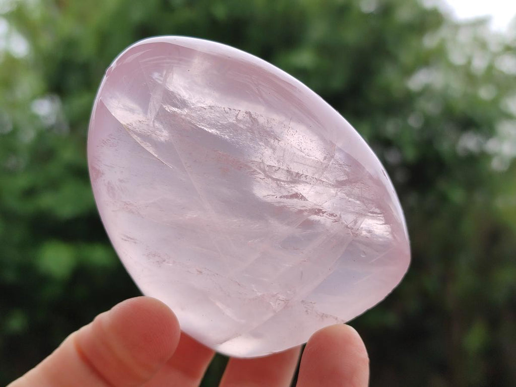 Polished Gemmy Rose Quartz Standing Display Pieces x 7 From Madagascar - Toprock Gemstones and Minerals 