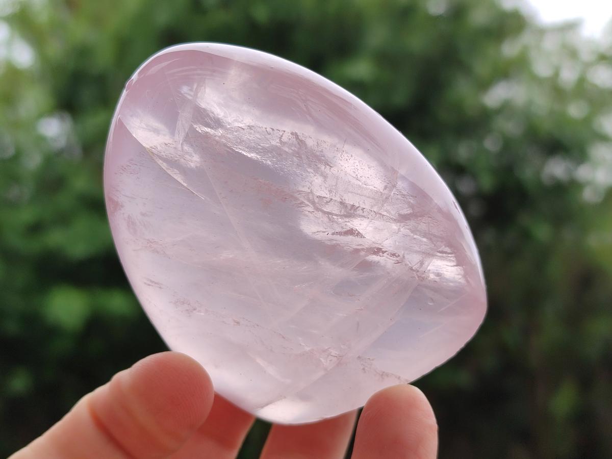 Polished Gemmy Rose Quartz Standing Display Pieces x 7 From Madagascar - Toprock Gemstones and Minerals 