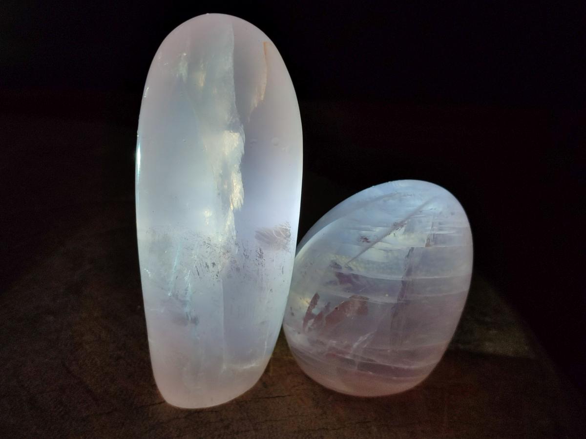 Polished Gemmy Rose Quartz Standing Display Pieces x 7 From Madagascar - Toprock Gemstones and Minerals 