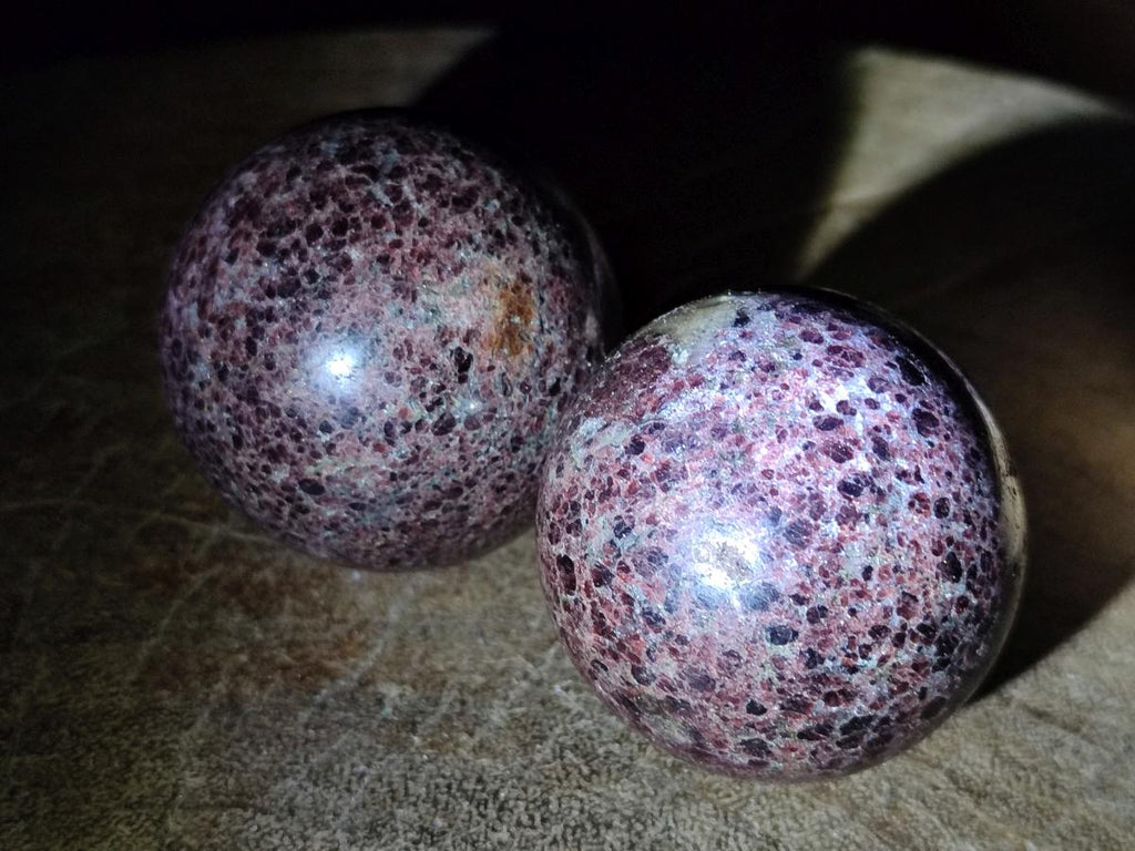 Polished Pyrope Garnet Spheres x 6 From Mahajanga, Madagascar - Toprock Gemstones and Minerals 
