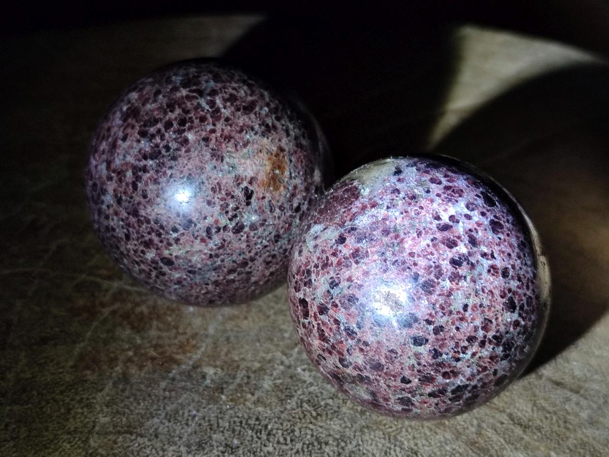 Polished Pyrope Garnet Spheres x 6 From Mahajanga, Madagascar - Toprock Gemstones and Minerals 