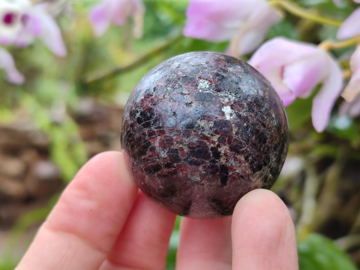 Polished Pyrope Garnet Spheres x 6 From Mahajanga, Madagascar - Toprock Gemstones and Minerals 