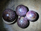 Polished Pyrope Garnet Spheres x 6 From Mahajanga, Madagascar - Toprock Gemstones and Minerals 