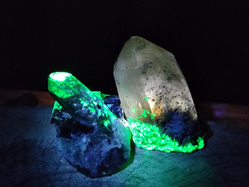 Natural Smokey Quartz Specimens with Associated Minerals x 4 From Erongo, Namibia - Toprock Gemstones and Minerals 