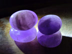 Polished Chevron Amethyst Galets x 20 From Madagascar - Toprock Gemstones and Minerals 