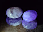 Polished Chevron Amethyst Galets x 20 From Madagascar - Toprock Gemstones and Minerals 