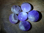 Polished Chevron Amethyst Galets x 20 From Madagascar - Toprock Gemstones and Minerals 