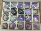 Polished Chevron Amethyst Galets x 20 From Madagascar - Toprock Gemstones and Minerals 