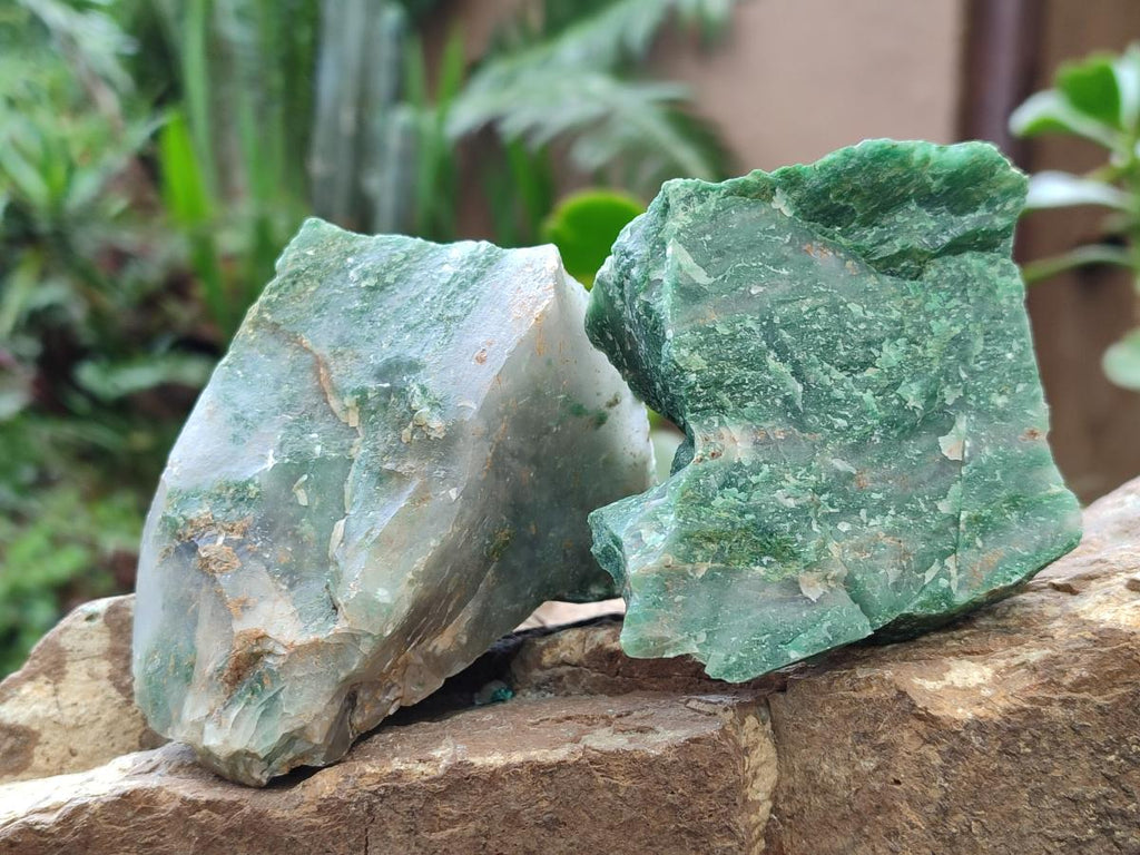 Natural Swazi Jade Cobbed Specimens x 12 From Swaziland - Toprock Gemstones and Minerals 