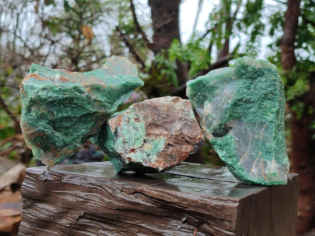 Natural Swazi Jade Cobbed Specimens x 12 From Swaziland - Toprock Gemstones and Minerals 