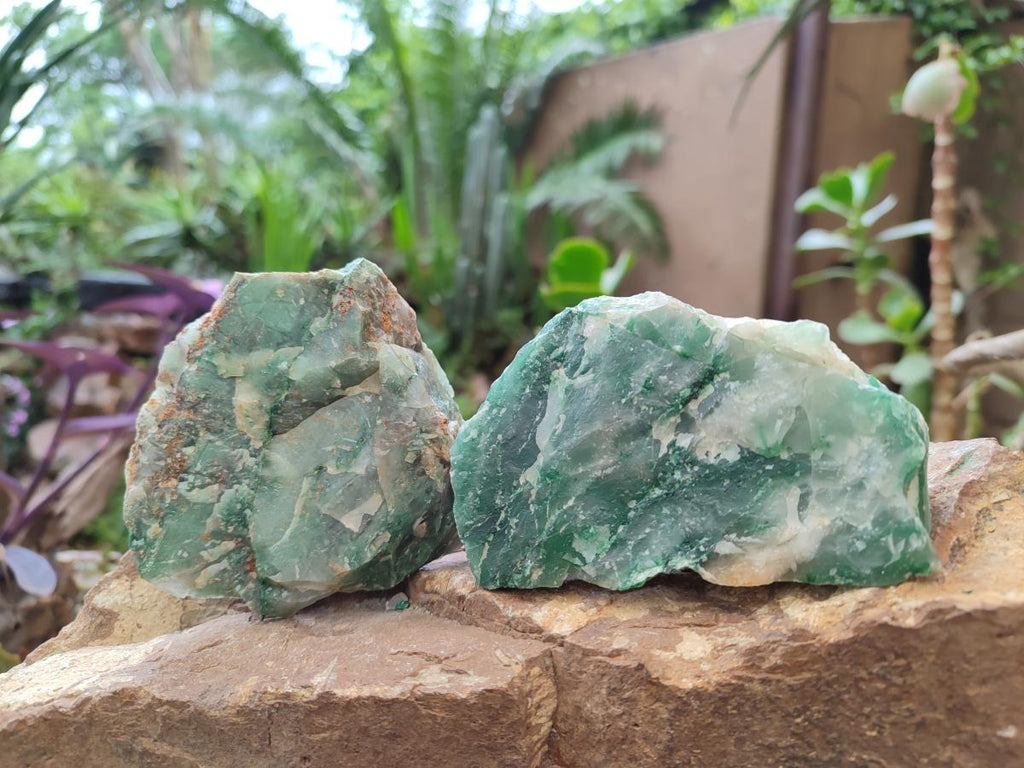 Natural Swazi Jade Cobbed Specimens x 12 From Swaziland - Toprock Gemstones and Minerals 