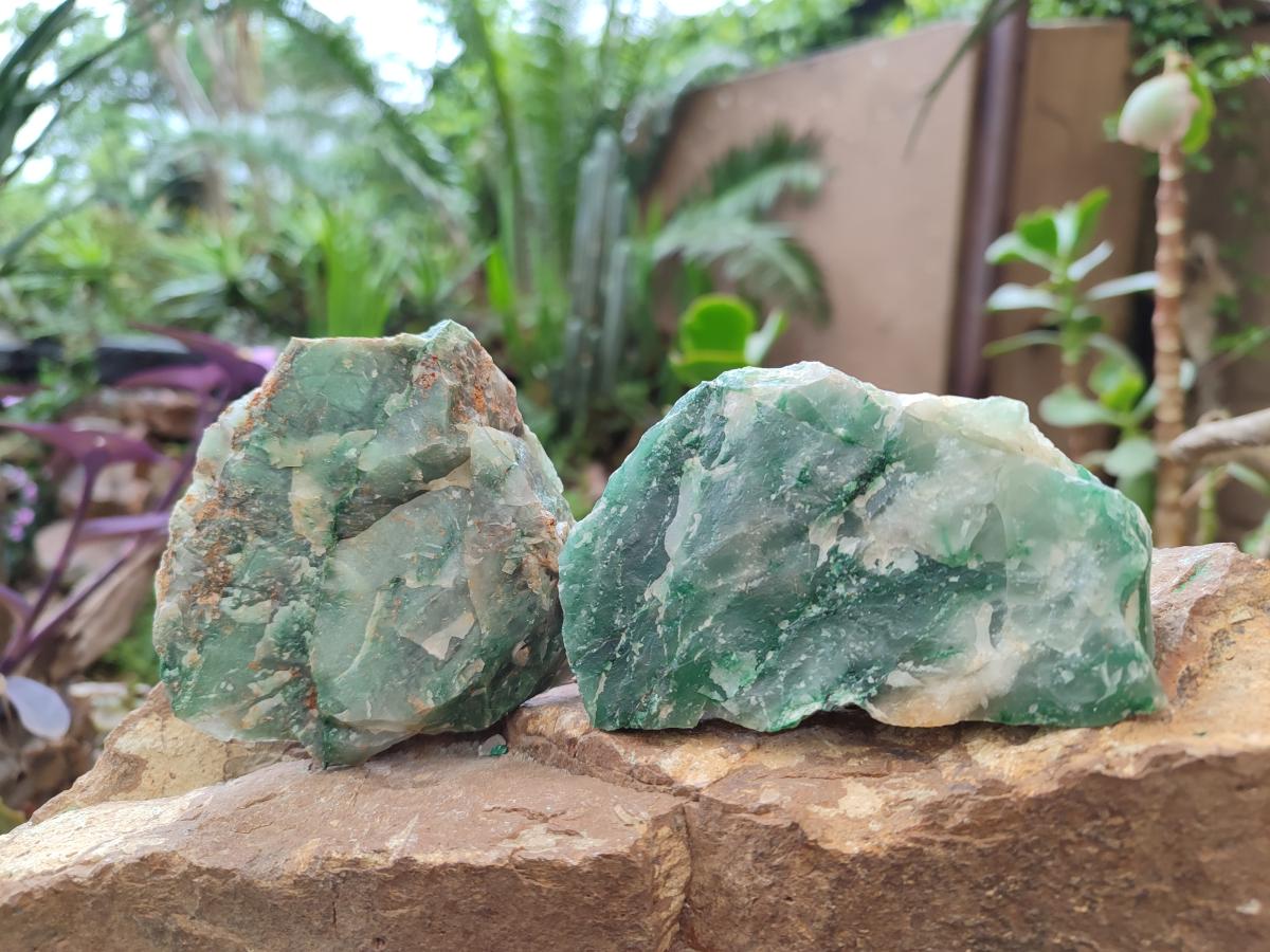 Natural Swazi Jade Cobbed Specimens x 12 From Swaziland - Toprock Gemstones and Minerals 