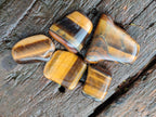 Polished Golden Tigers Eye Tumbled Free Forms x 70 From Prieska, South Africa - Toprock Gemstones and Minerals 