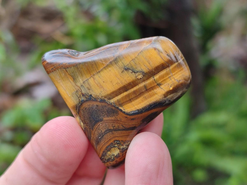 Polished Golden Tigers Eye Tumbled Free Forms x 70 From Prieska, South Africa - Toprock Gemstones and Minerals 