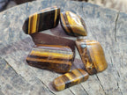 Polished Golden Tigers Eye Tumbled Free Forms x 70 From Prieska, South Africa - Toprock Gemstones and Minerals 
