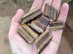 Polished Golden Tigers Eye Tumbled Free Forms x 70 From Prieska, South Africa - Toprock Gemstones and Minerals 