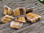 Polished Golden Tigers Eye Tumbled Free Forms x 70 From Prieska, South Africa - Toprock Gemstones and Minerals 