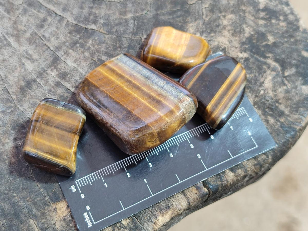 Polished Golden Tigers Eye Tumbled Free Forms x 70 From Prieska, South Africa - Toprock Gemstones and Minerals 