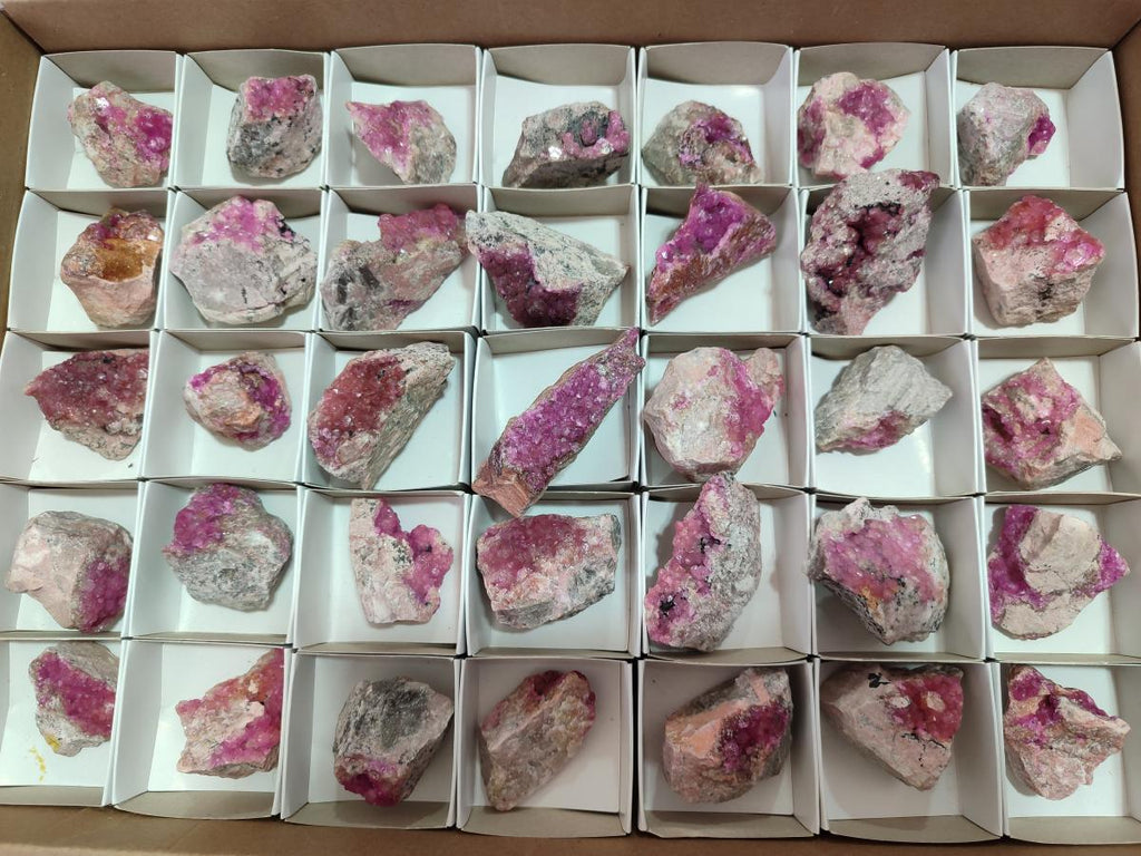 Natural Spherocobaltite Specimens x 35 From Mashamba West Mine, Congo - Toprock Gemstones and Minerals 
