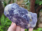 Polished One Side Lithium Silver Leaf Lepidolite Specimens x 6 From Zimbabwe - Toprock Gemstones and Minerals 