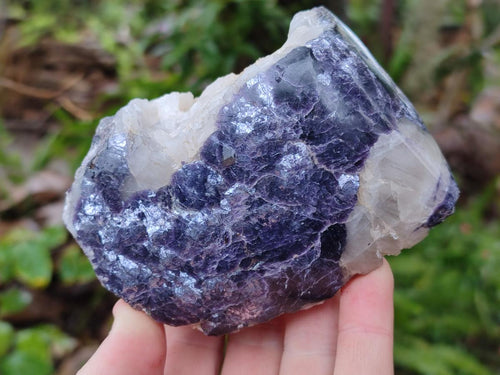 Polished One Side Lithium Silver Leaf Lepidolite Specimens x 6 From Zimbabwe - Toprock Gemstones and Minerals 