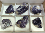 Polished One Side Lithium Silver Leaf Lepidolite Specimens x 6 From Zimbabwe - Toprock Gemstones and Minerals 