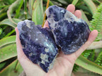 Polished One Side Lithium Silver Leaf Lepidolite Specimens x 6 From Zimbabwe - Toprock Gemstones and Minerals 