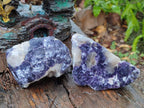 Polished One Side Lithium Silver Leaf Lepidolite Specimens x 6 From Zimbabwe - Toprock Gemstones and Minerals 