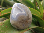 Polished and Natural Blue Lace Agate Standing Display Pieces x 5 From Nsanje, Malawi - Toprock Gemstones and Minerals 