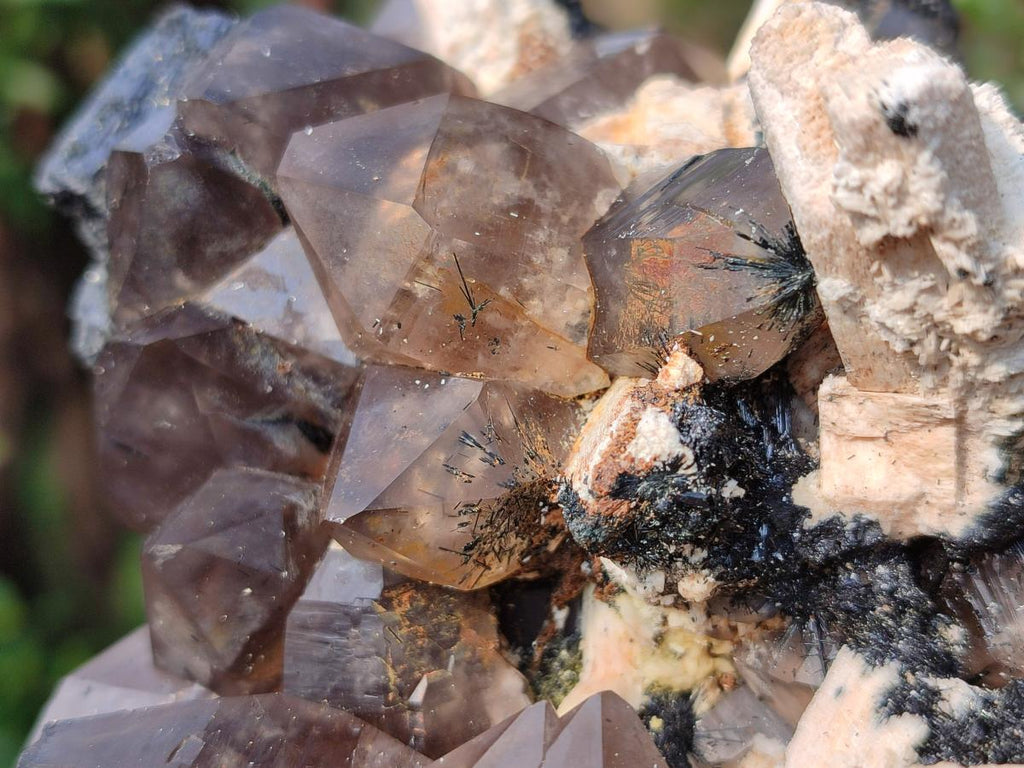 Natural Large Smokey Quartz Cluster with Associated Minerals x 1 From Erongo, Namibia - Toprock Gemstones and Minerals 