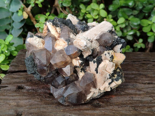 Natural Large Smokey Quartz Cluster with Associated Minerals x 1 From Erongo, Namibia - Toprock Gemstones and Minerals 