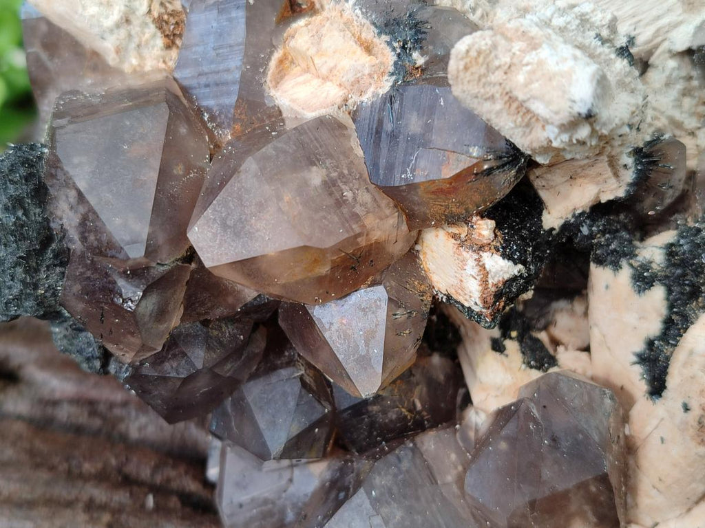 Natural Large Smokey Quartz Cluster with Associated Minerals x 1 From Erongo, Namibia - Toprock Gemstones and Minerals 