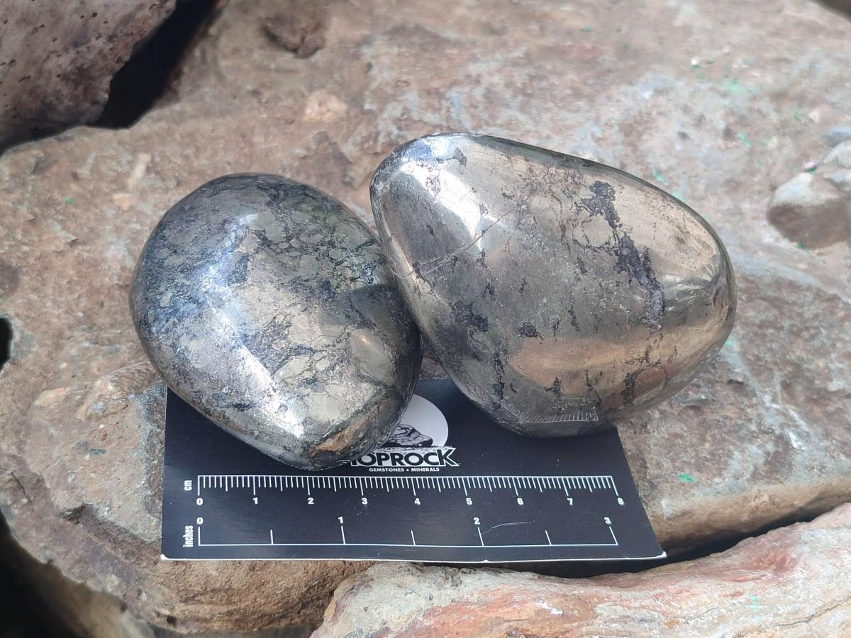 Polished Basalt Pharaoh Stone Free Forms x 4 From Iron Duke Mine, Zimbabwe - Toprock Gemstones and Minerals 