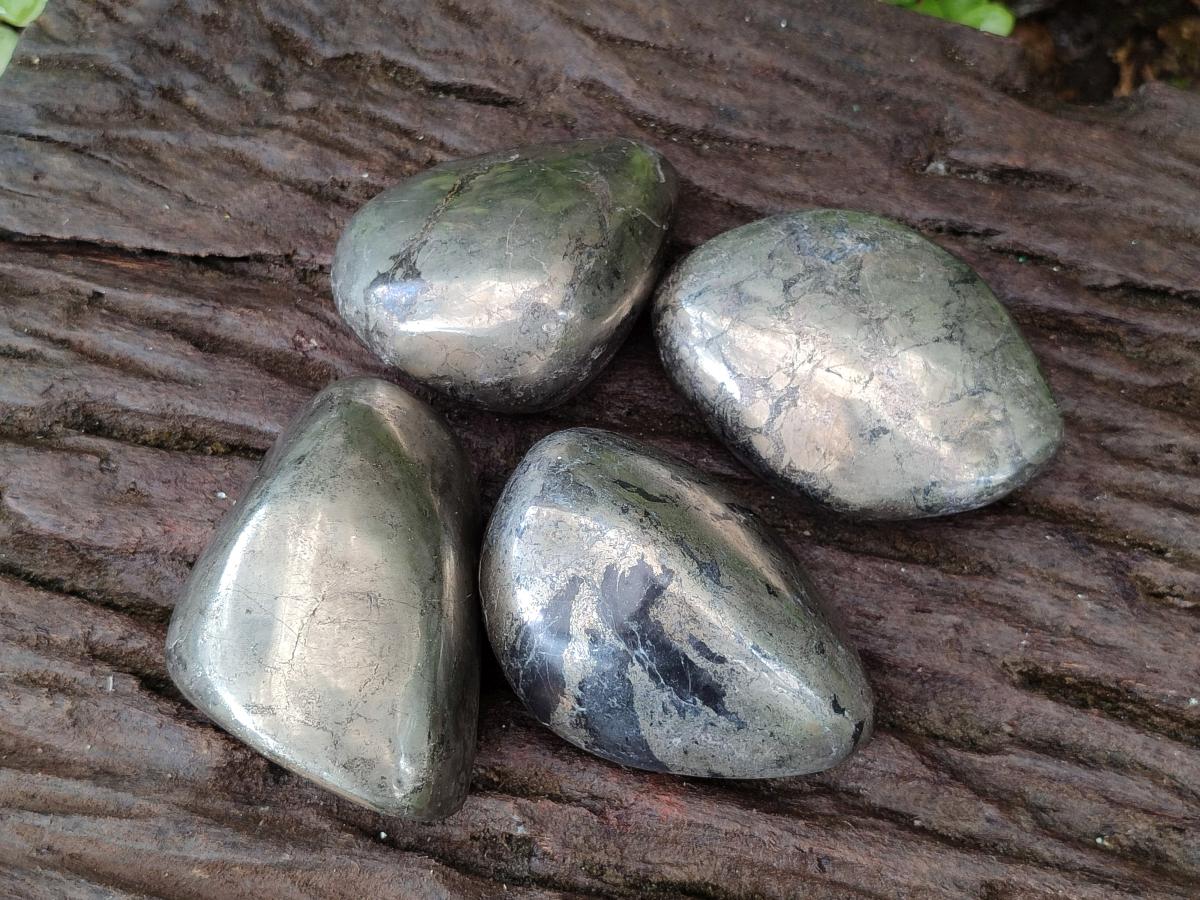 Polished Basalt Pharaoh Stone Free Forms x 4 From Iron Duke Mine, Zimbabwe - Toprock Gemstones and Minerals 