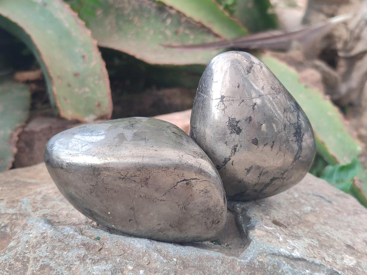 Polished Basalt Pharaoh Stone Free Forms x 4 From Iron Duke Mine, Zimbabwe - Toprock Gemstones and Minerals 