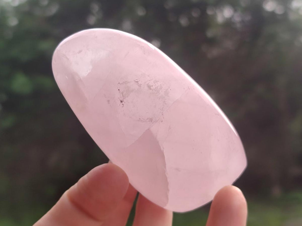 Polished Rose Quartz Standing Display Pieces x 6 From Zimbabwe - Toprock Gemstones and Minerals 