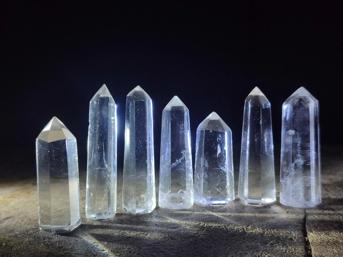 Polished Clear Quartz Jewellery Crystals x 35 From Madagascar - Toprock Gemstones and Minerals 