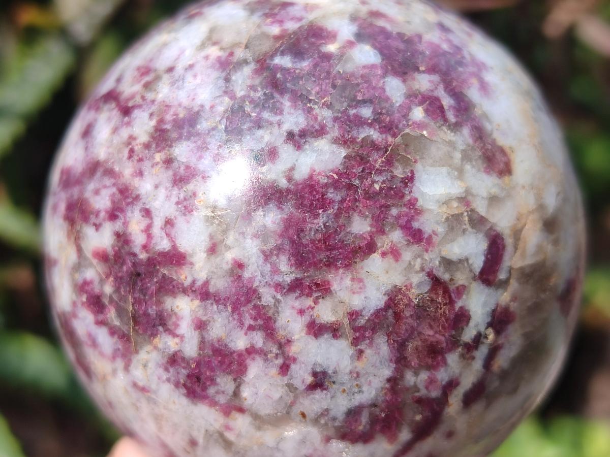 Polished Rubellite Pink Tourmaline Spheres x 6 From Ambatondrazaka, Madagascar - Toprock Gemstones and Minerals 