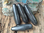Polished Black Basalt Massage Wands x 12 From Madagascar - Toprock Gemstones and Minerals 