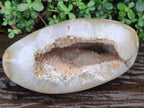 Polished and Natural Large Coral Flower Agate Geode x 1 From Antsahalova, Madagascar - Toprock Gemstones and Minerals 