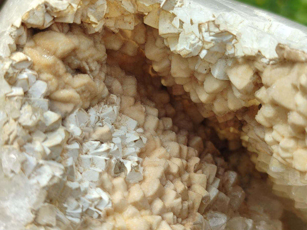 Polished and Natural Large Coral Flower Agate Geode x 1 From Antsahalova, Madagascar - Toprock Gemstones and Minerals 