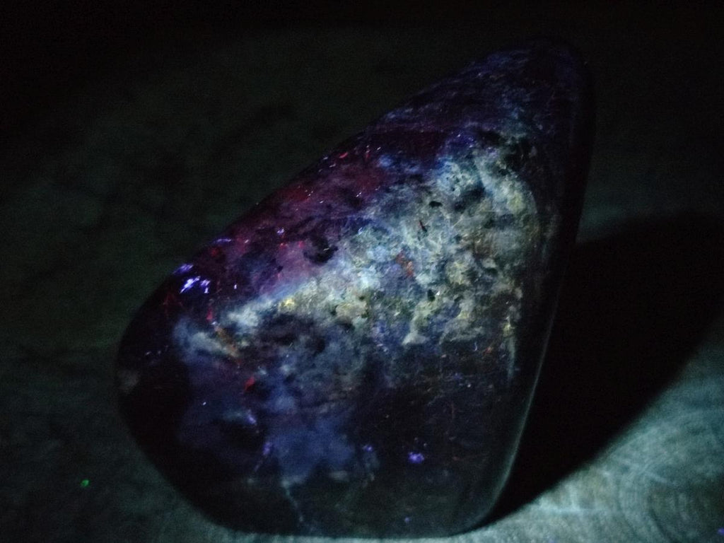 Polished Sodalite Standing Display Pieces x 3 From Kunene River, Namibia - Toprock Gemstones and Minerals 