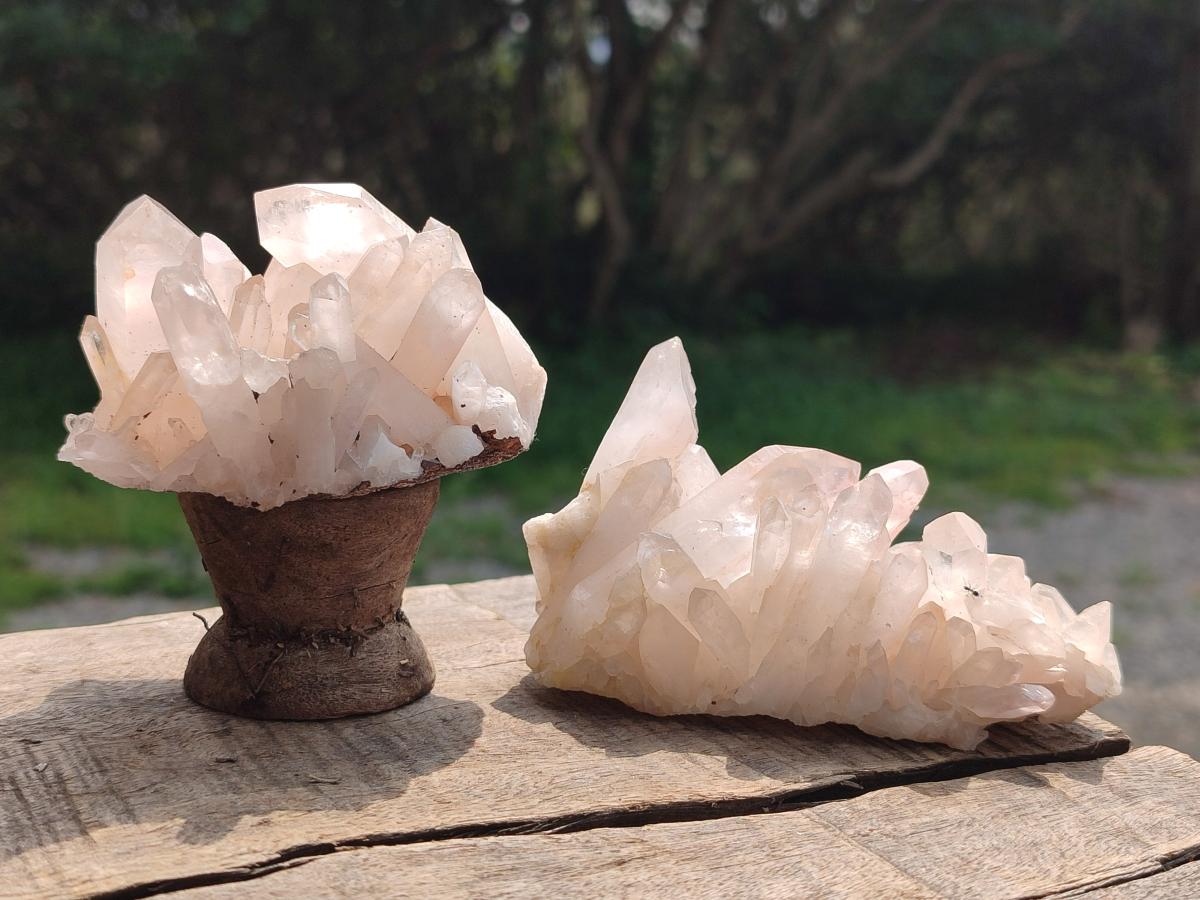 Natural Mix of Malagasy Quartz Clusters x 12 From Madagascar - Toprock Gemstones and Minerals 
