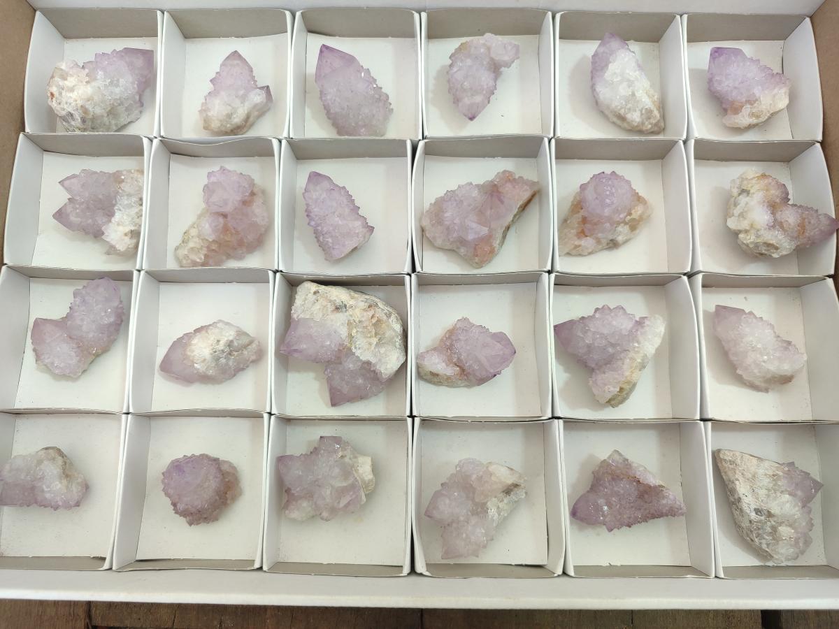 Natural Spirit Amethyst Crystals x 24 From Boekenhouthoek, South Africa - Toprock Gemstones and Minerals 