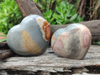 Polished Polychrome Jasper Hearts x 12 From Androka, Madagascar - Toprock Gemstones and Minerals 