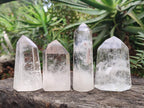 Polished Clear Quartz Crystals x 12 From Madagascar - Toprock Gemstones and Minerals 