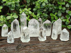 Polished Clear Quartz Crystals x 12 From Madagascar - Toprock Gemstones and Minerals 