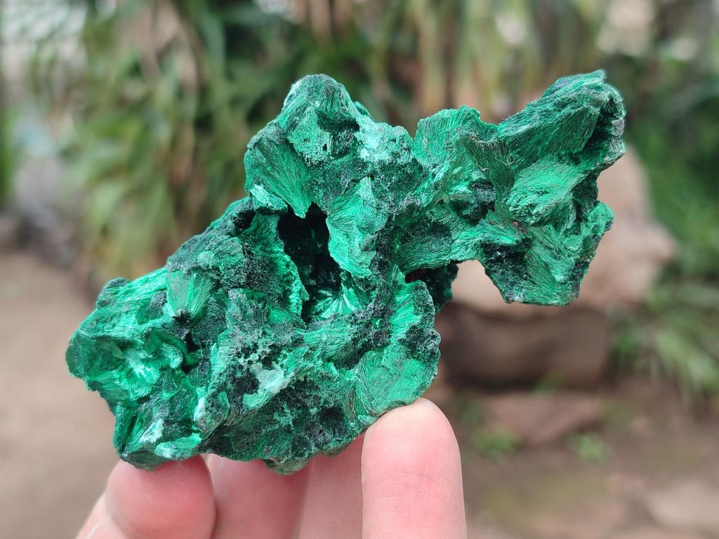 Natural Silky Malachite Specimens x 6 From Kasompe, Congo - Toprock Gemstones and Minerals 