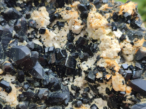 Natural Large Dark Smokey Quartz Clusters with Black Tourmaline and Feldspar x 2 From Erongo, Namibia - Toprock Gemstones and Minerals 