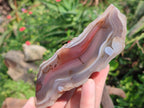 Polished One Side Red Shashe River Agate Nodules x 4 From Shashe River, Zimbabwe - Toprock Gemstones and Minerals 